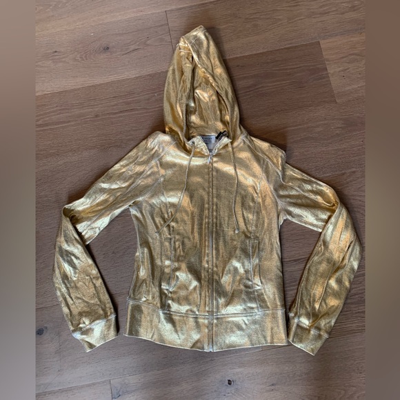 Designer cotton gold hoodie -CHARLES NOLAN - Picture 1 of 3
